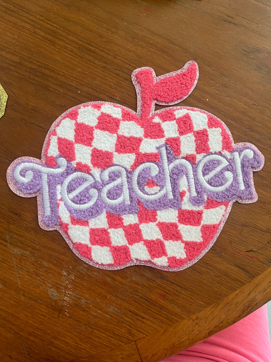 Teacher Iron on patch